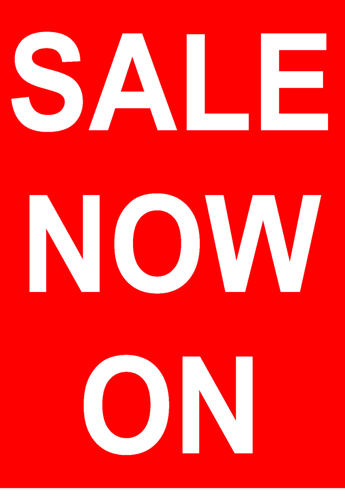 RED SALE NOW ON CUSTOM POSTER A1/A2/A3/A4 CARD | Bespoke posters;Sale posters New - Sale Posters & Signs