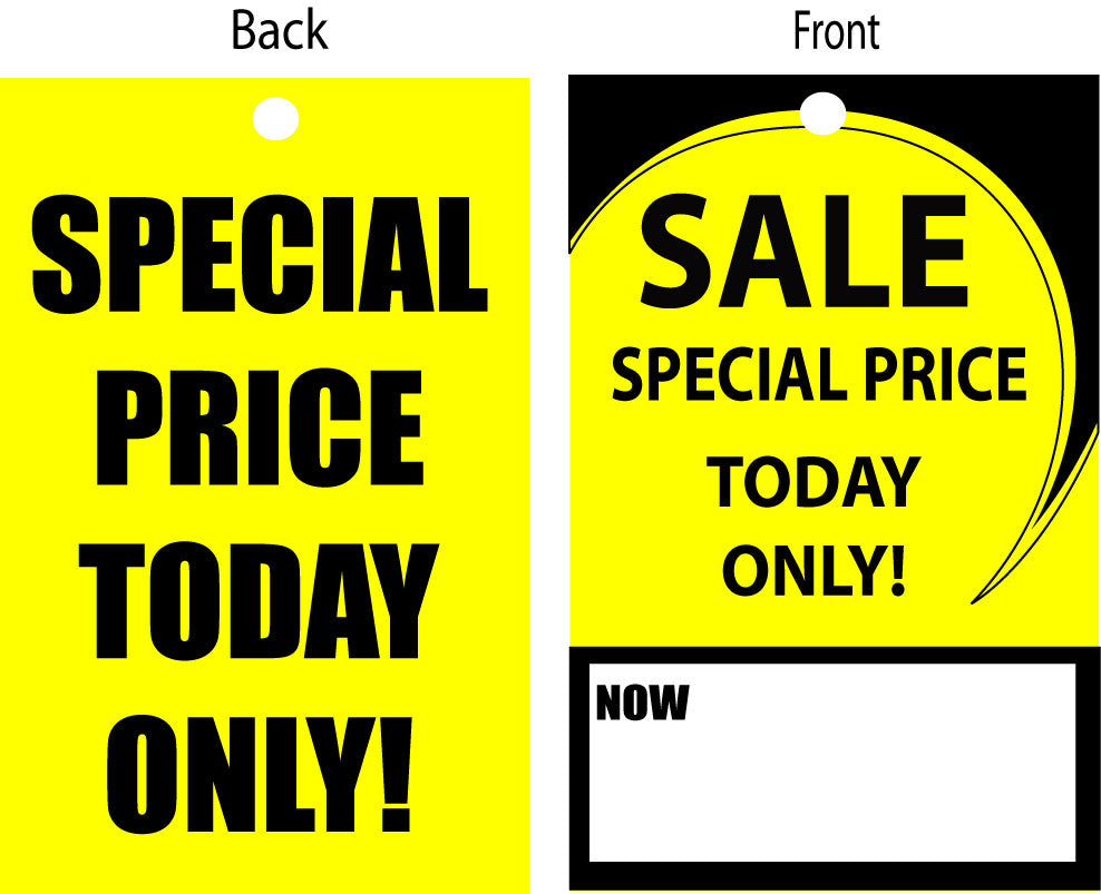 black friday tickets 4" x 3" per 100 | Yellow and Black pos;Black Friday - Sale Posters & Signs