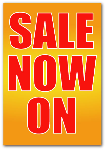 Summer Sale Now On Posters 800mm x 500mm | Summer Sale posters - Sale Posters & Signs