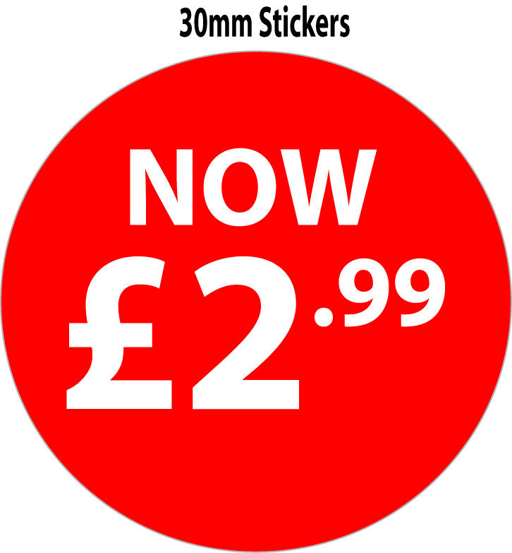 Price stickers 2.99 1000 per roll | Sale Stickers - Sale Posters & Signs