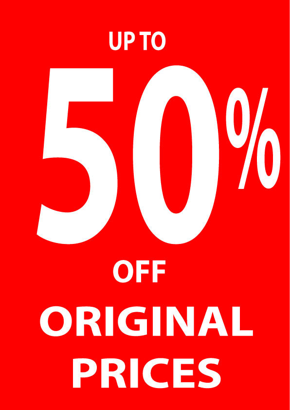 upto 50% Rail Cards A4 D/S 2mm Card | % Off Signage;rail cards;other Signage - Sale Posters & Signs