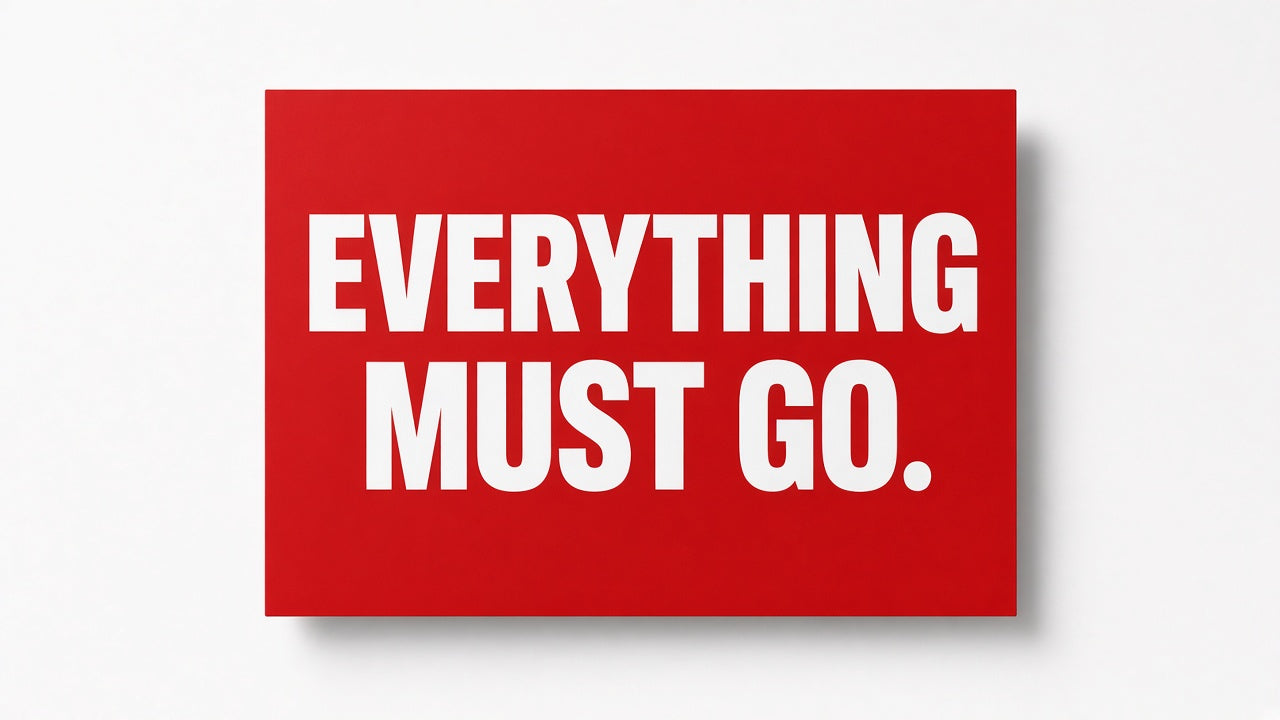 Everything Must Go Poster Red