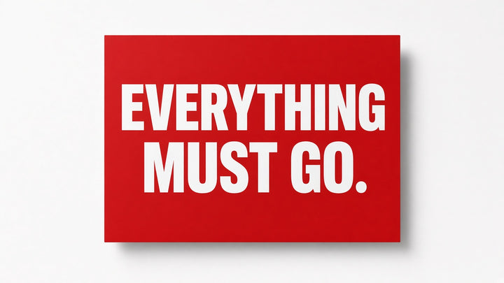 Everything Must Go Poster Red
